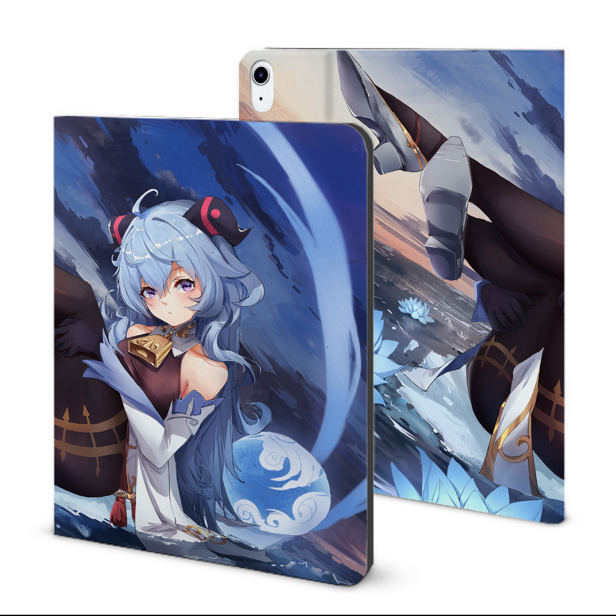 げんし神 genshin IPad ケース ブック型 PUレザー TPU 耐衝撃 軽量 薄型 ペン収納なし 全面保護 IPad 各モデル対応